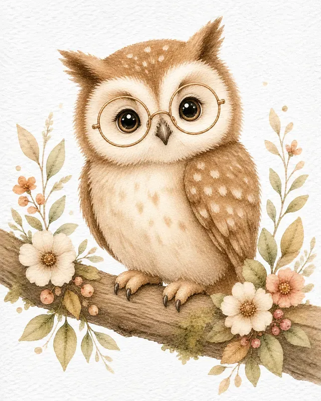 Cute Watercolor Animal Illustrations