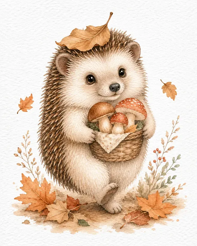 Cute Watercolor Animal Illustrations