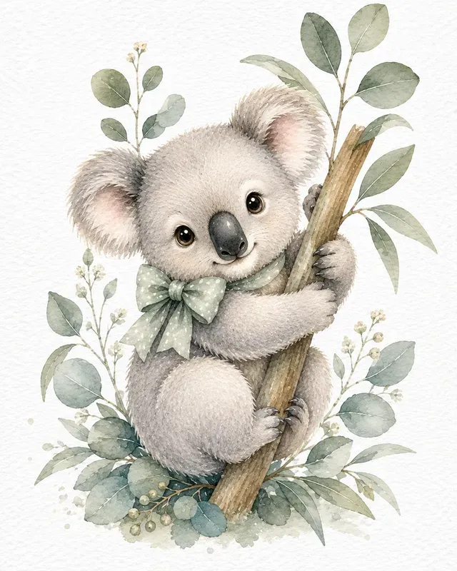 Cute Watercolor Animal Illustrations