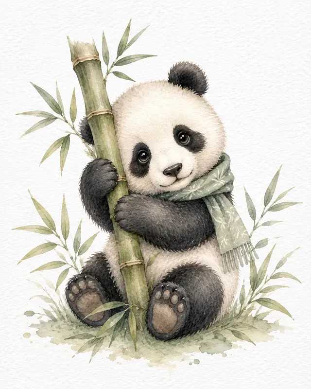 Cute Watercolor Animal Illustrations