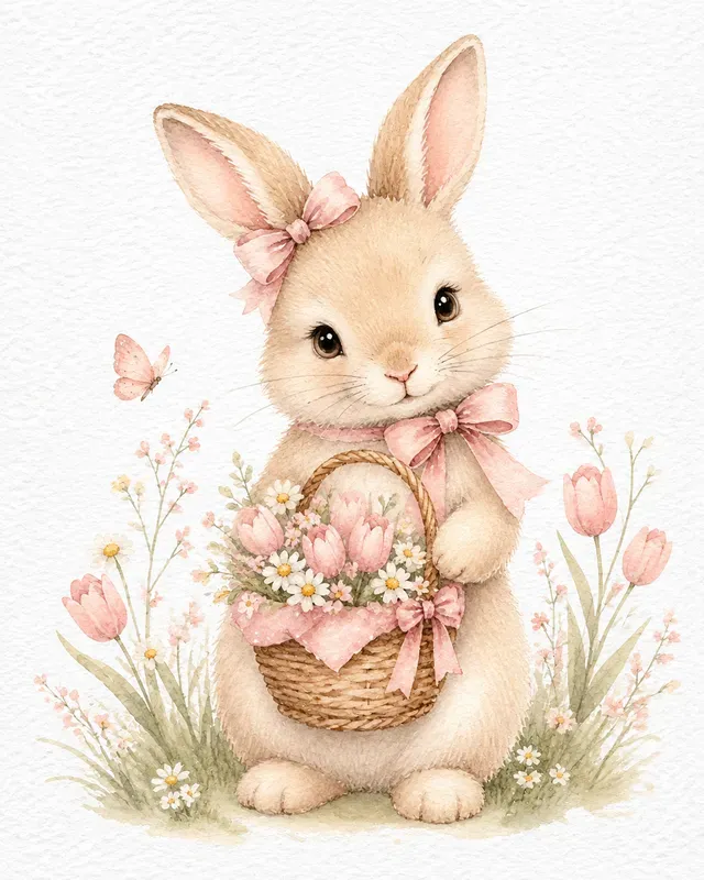 Cute Watercolor Animal Illustrations