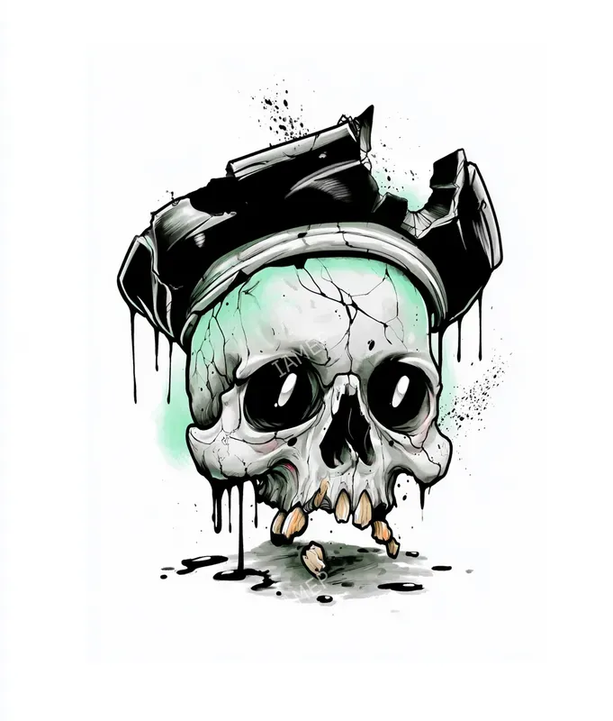 Gothic Ink Sticker Illustrations