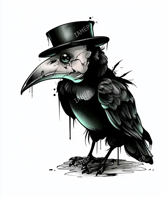 Gothic Ink Sticker Illustrations