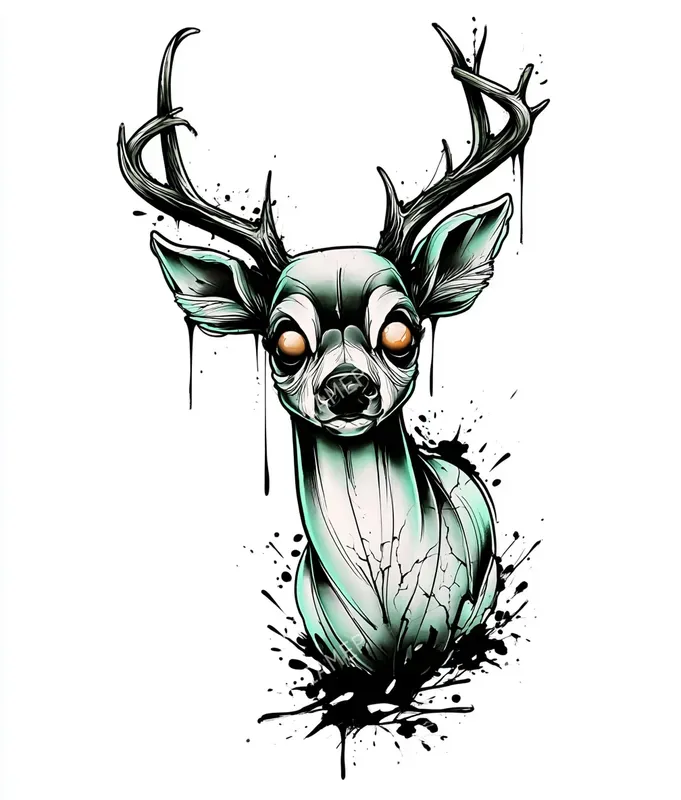 Gothic Ink Sticker Illustrations
