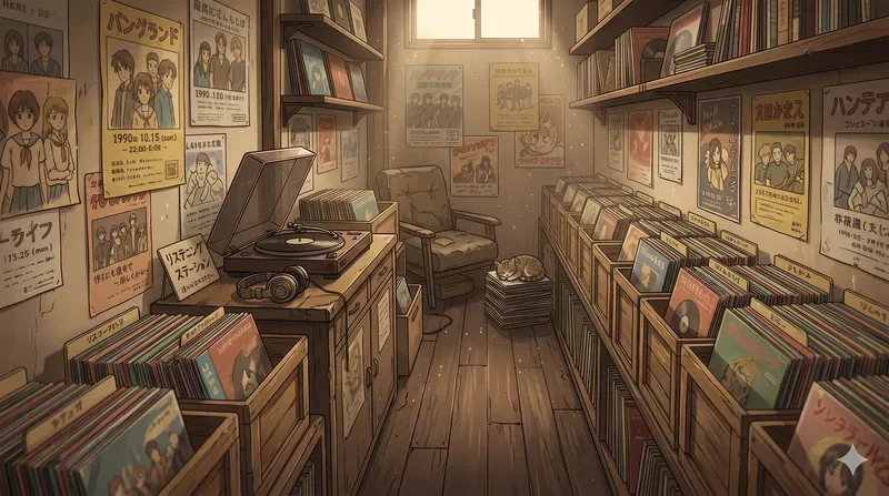 Nostalgic 90s Anime Lofi Backgrounds