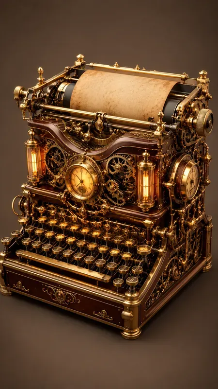 Aesthetic 3D Steampunk Illustrations