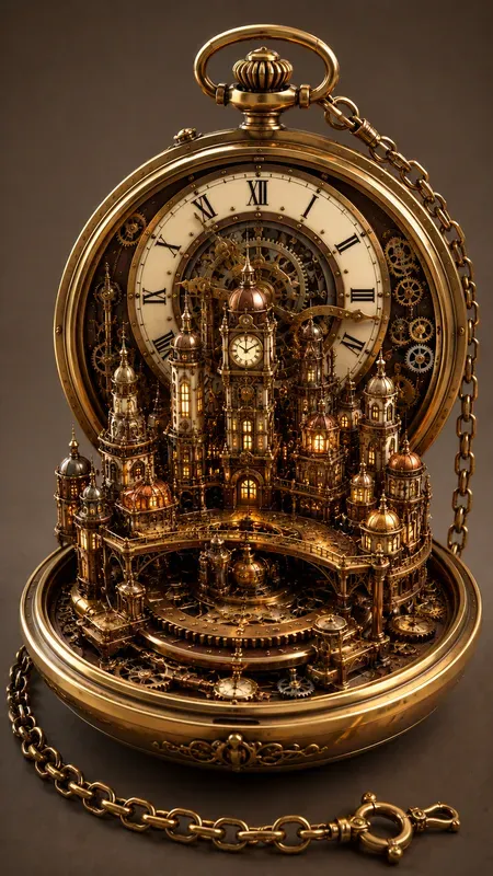 Aesthetic 3D Steampunk Illustrations