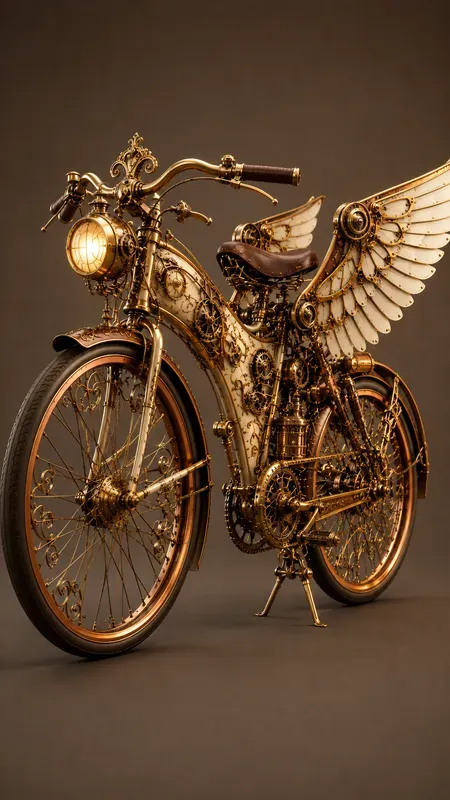 Aesthetic 3D Steampunk Illustrations