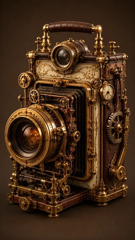 Aesthetic 3D Steampunk Illustrations