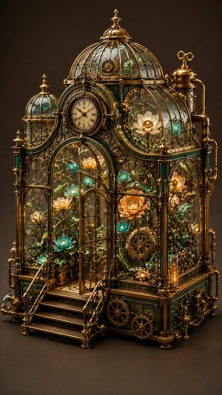 Aesthetic 3D Steampunk Illustrations