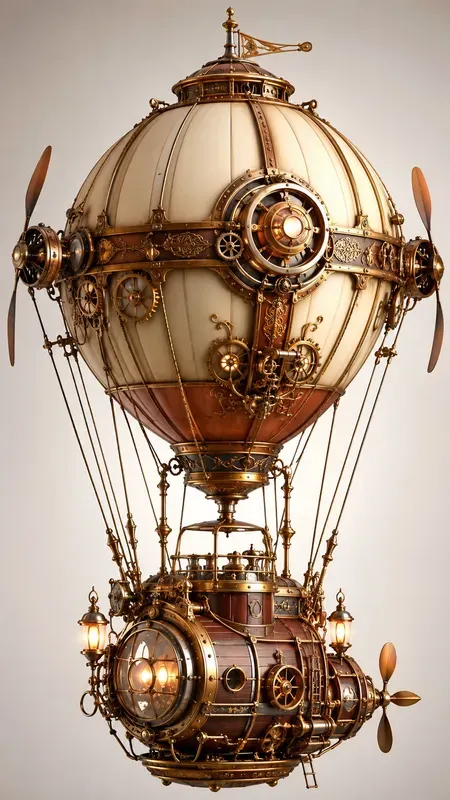 Aesthetic 3d Steampunk Illustrations