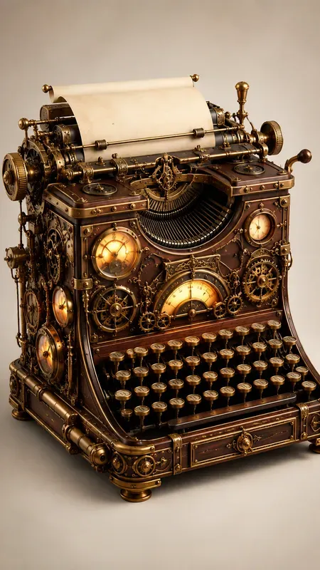 Aesthetic 3d Steampunk Illustrations