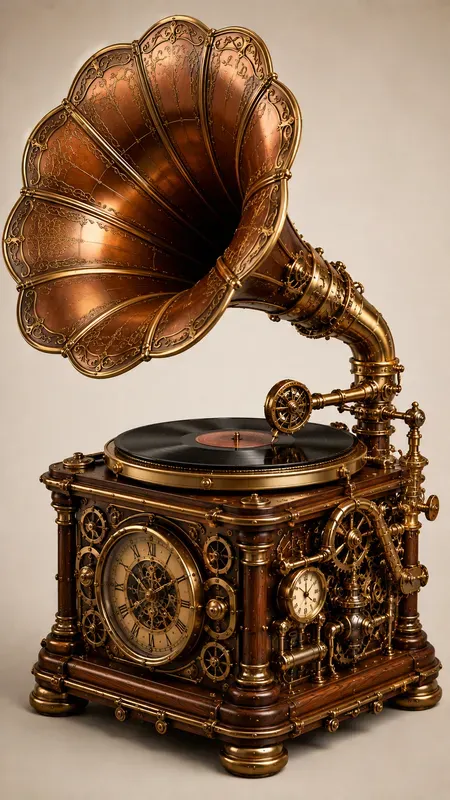 Aesthetic 3d Steampunk Illustrations