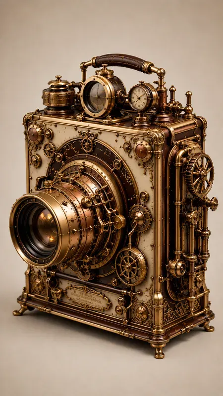 Aesthetic 3d Steampunk Illustrations