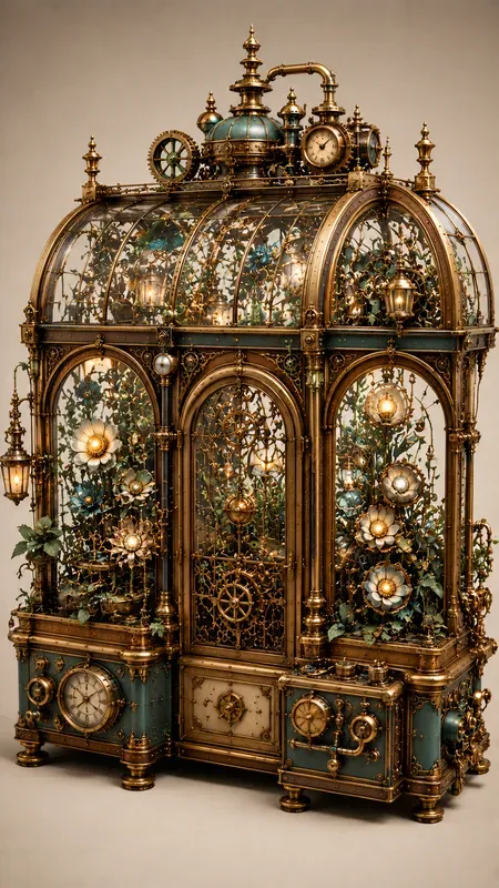 Aesthetic 3d Steampunk Illustrations