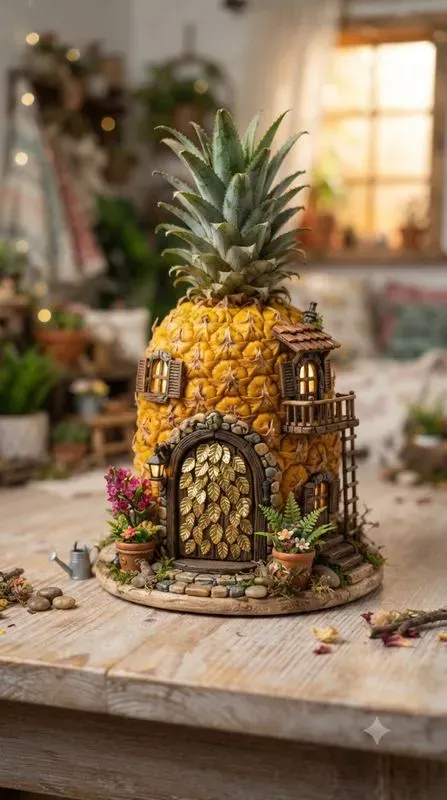 Cute Fruit Veggie Miniature Houses