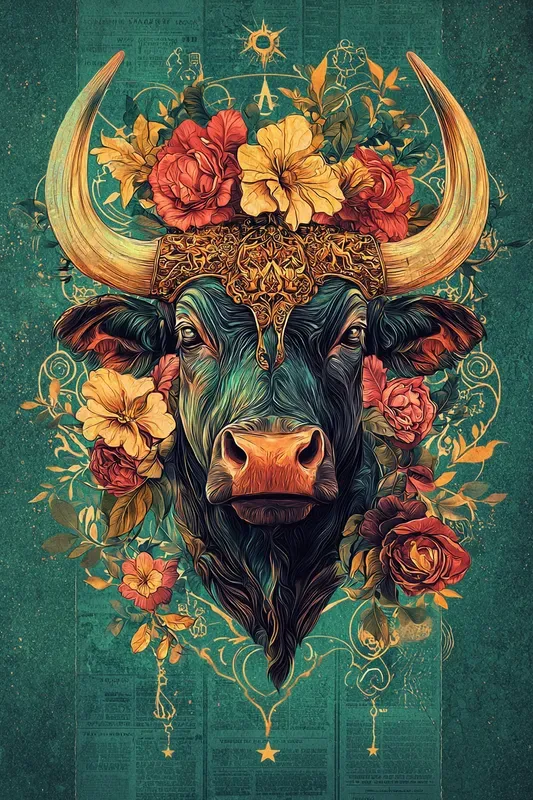 Taurus Sign Scrapbooking Papers