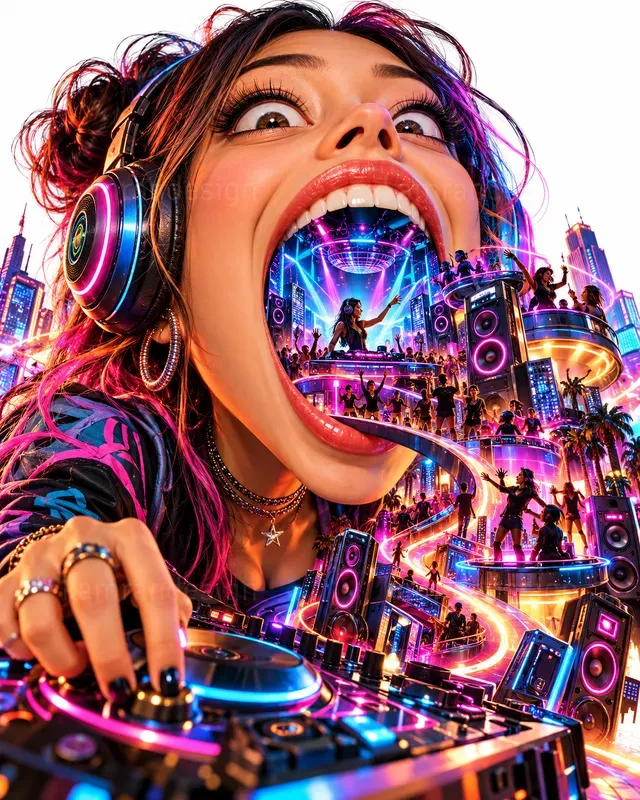 Surreal Giant Head Posters