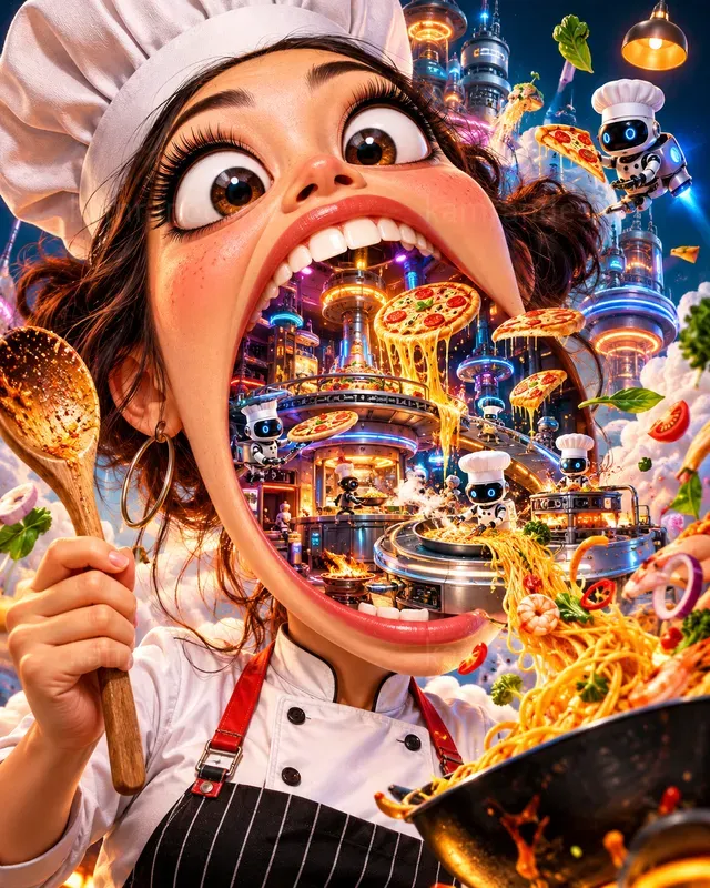 Surreal Giant Head Posters