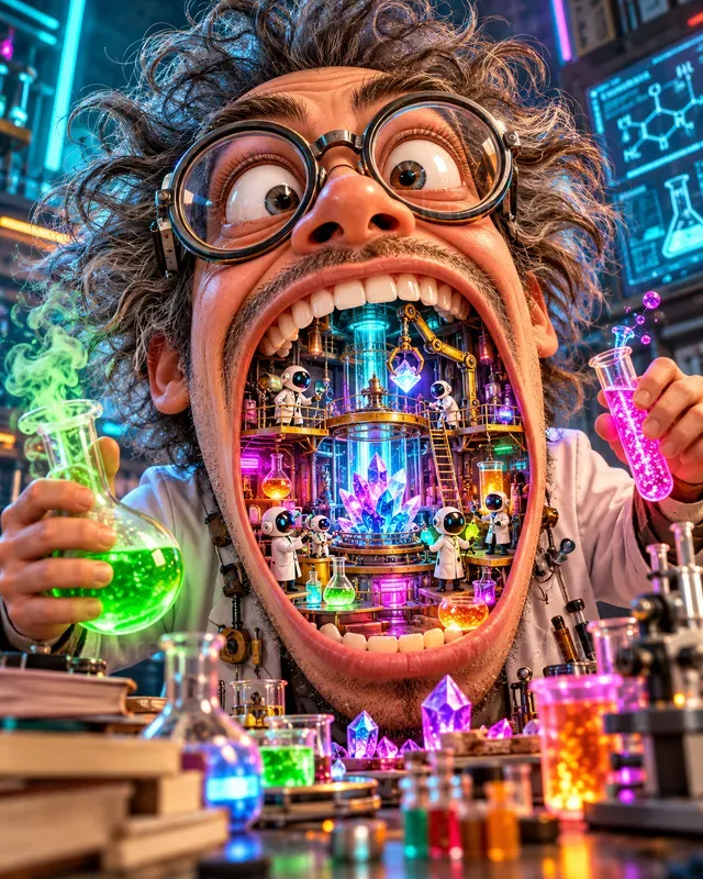 Surreal Giant Head Posters