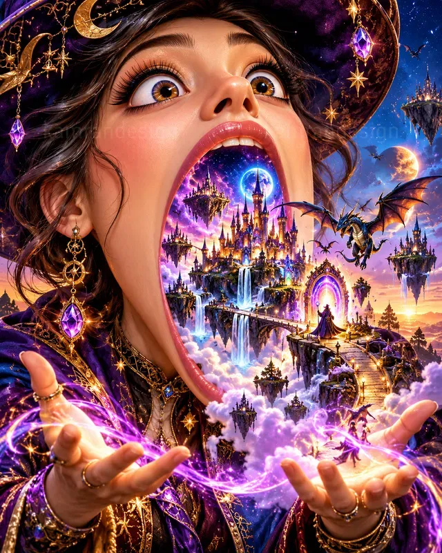 Surreal Giant Head Posters