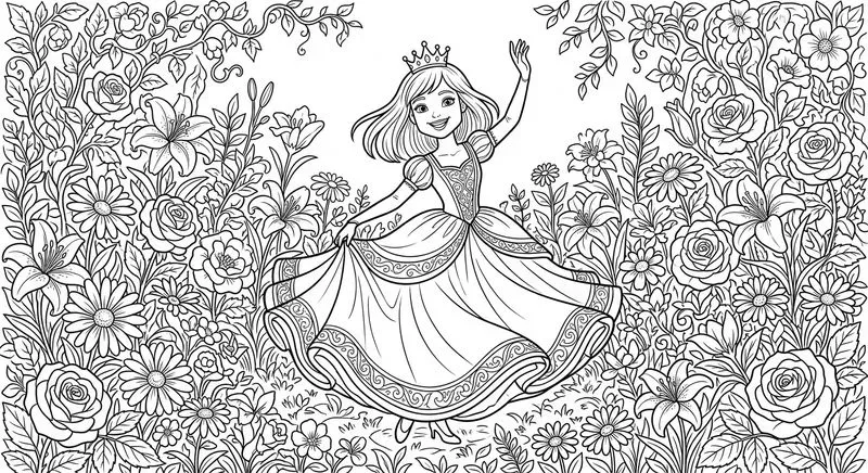 Princess Dreams Coloring Pages