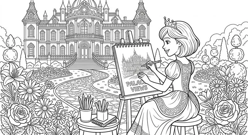 Princess Dreams Coloring Pages