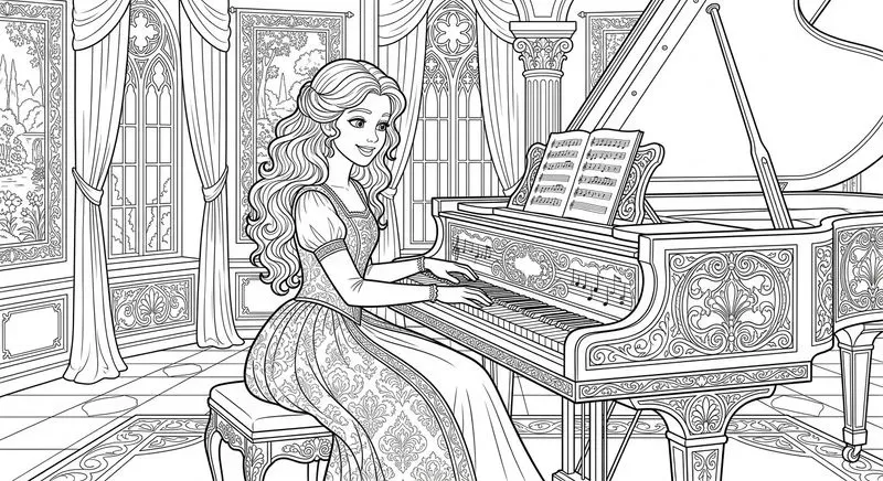 Princess Dreams Coloring Pages