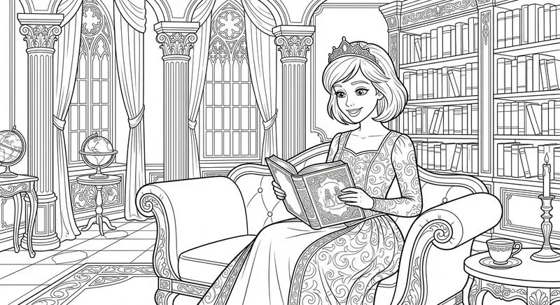 Princess Dreams Coloring Pages