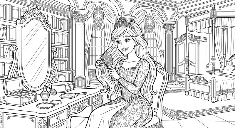 Princess Dreams Coloring Pages