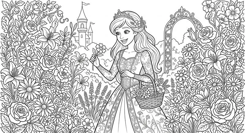 Princess Dreams Coloring Pages