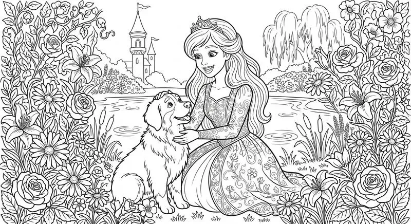 Princess Dreams Coloring Pages