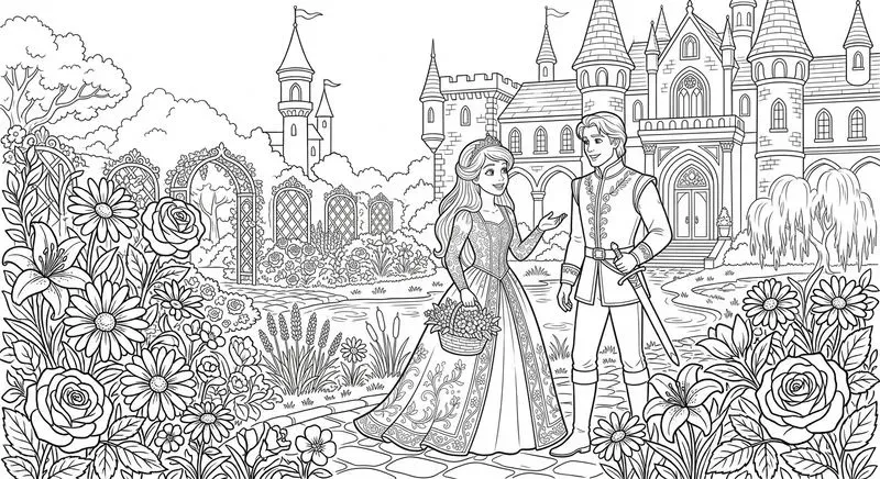 Princess Dreams Coloring Pages
