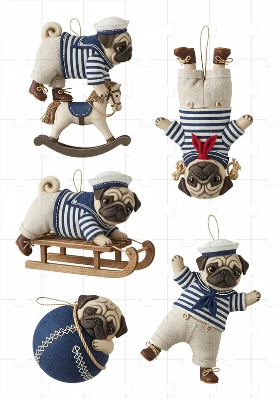 French Felt Ornament Collections