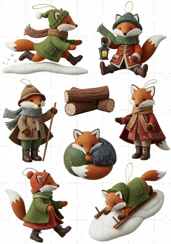 French Felt Ornament Collections