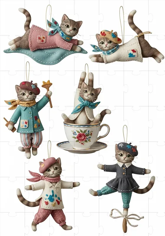 French Felt Ornament Collections