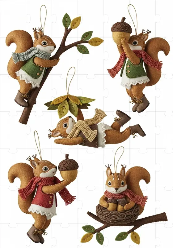 French Felt Ornament Collections