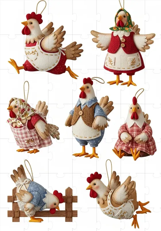French Felt Ornament Collections