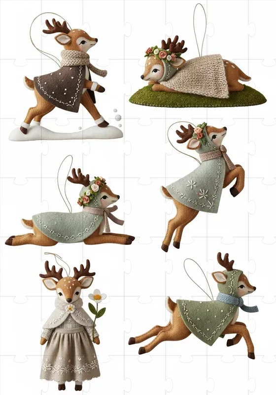 French Felt Ornament Collections