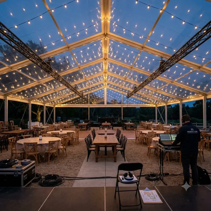 Event Lighting Test Shot Photo Builders