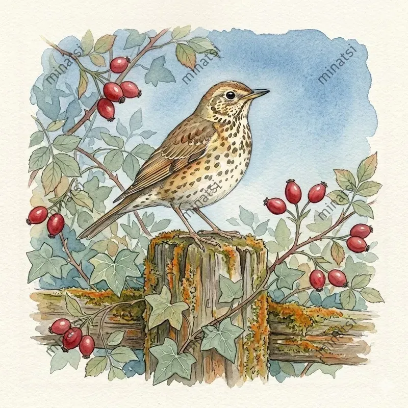 Vintage Watercolor Garden Illustrations