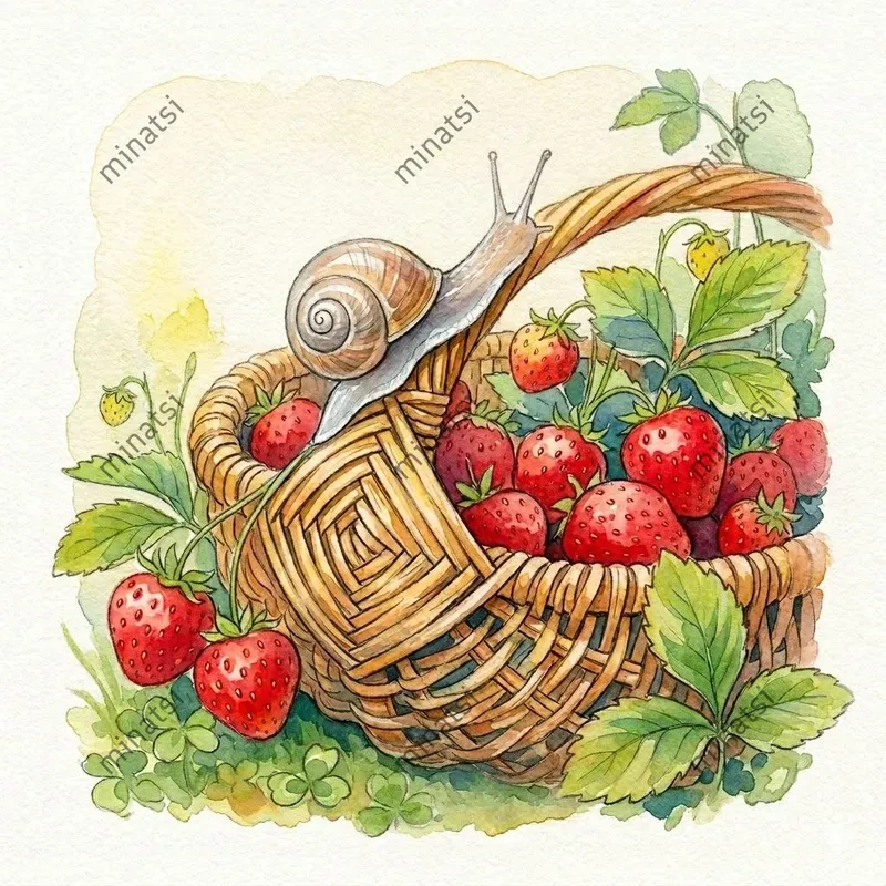 Vintage Watercolor Garden Illustrations
