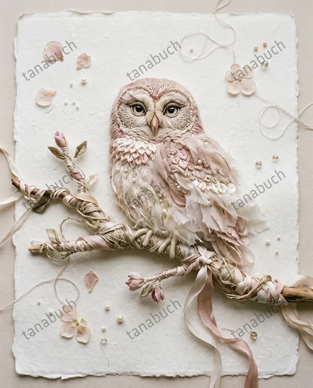 Delicate Thread Ribbon Sculptures
