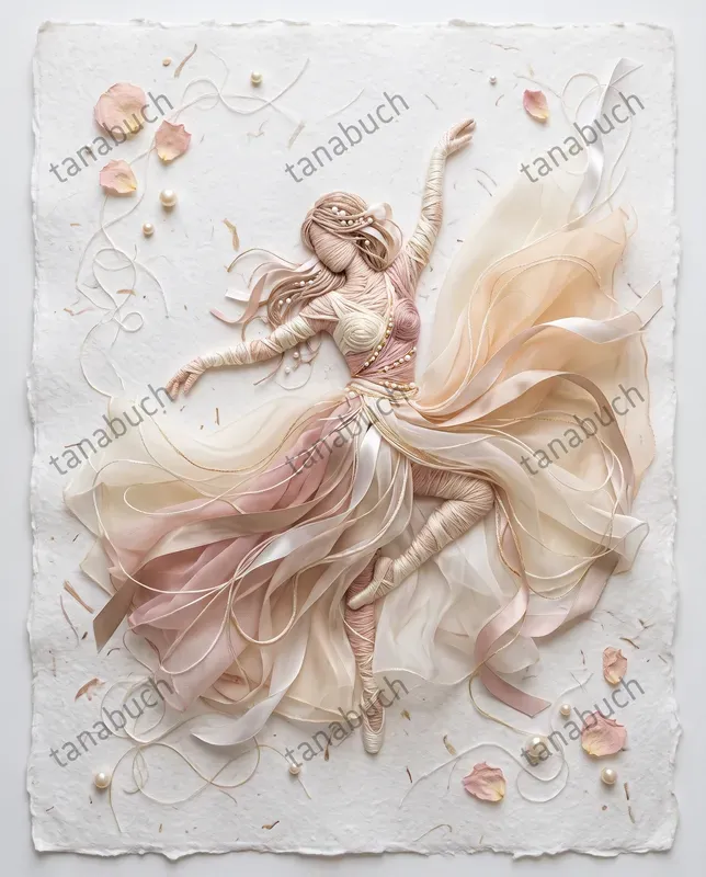 Delicate Thread Ribbon Sculptures