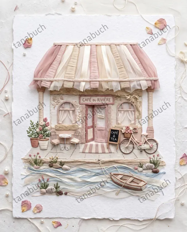 Delicate Thread Ribbon Sculptures