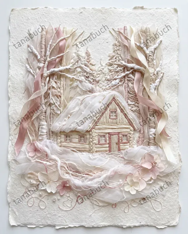 Delicate Thread Ribbon Sculptures