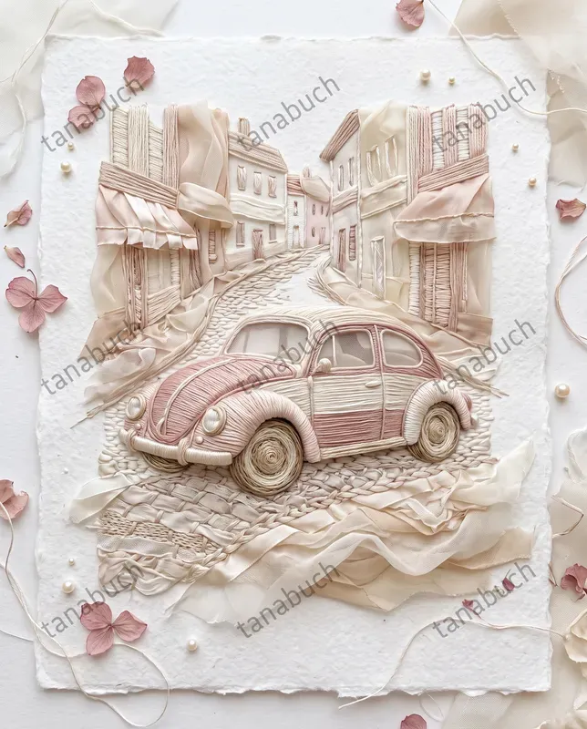 Delicate Thread Ribbon Sculptures