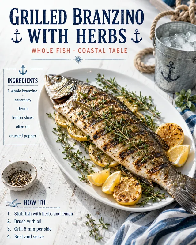 Nautical Recipe Poster Generator