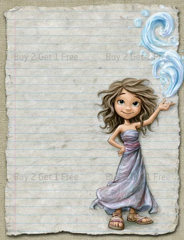 Seaside Love Story Plain Papers