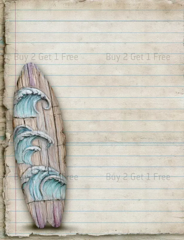 Seaside Love Story Plain Papers
